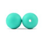 Силіконова бусинка, бусина для прорізувача зубів &ndash; Кругла 12мм Бірюзова