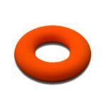 Силіконова бусинка, бусина для прорізувача зубів &ndash; Кільце Помаранчеве