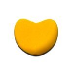 Силіконова бусинка, бусина для прорізувача зубів &ndash; Серце Гірчичне