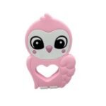 Силіконовий гризунець, прорізувач для зубів &ndash; Сова Рожевий кварц