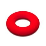 Силіконова бусинка, бусина для прорізувача зубів &ndash; Кільце Червоне