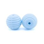 Силіконова бусинка, бусина для прорізувача зубів &ndash; Вулик 15мм Бебі блю