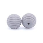 Силіконова бусинка, бусина для прорізувача зубів &ndash; Вулик 15мм Сірий світлий