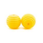 Силіконова бусинка, бусина для прорізувача зубів &ndash; Вулик 15мм Жовтий