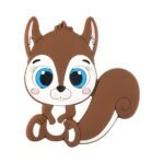 Силіконовий гризунець, прорізувач для зубів &ndash; Білочка з хвостиком Camel