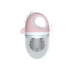 Ніблер силіконовий &ldquo;Дино&rdquo;для годування і введення прикорму (Рожевий кварц+Білий)