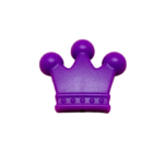 Силіконова бусинка, бусина для прорізувача зубів &ndash; Корона Фіолетова темна