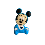 Силіконовий гризунець, прорізувач для зубів &ndash; Міккі Маус Блакитний