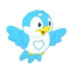 Силіконовий гризунець, прорізувач для зубів &ndash; Пташка Блакитна