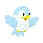 Силіконовий гризунець, прорізувач для зубів &ndash; Пташка Бебі блю