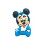 Силіконова бусинка, бусина для прорізувача зубів &ndash; Міні Міккі Блакитний