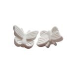 Силіконова бусинка, бусина для прорізувача зубів &ndash; Метелик 3Д Білий