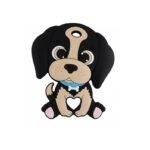 Силіконовий гризунець, прорізувач для зубів &ndash; Собачка Чорна