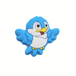 Силіконова бусинка, бусина для прорізувача зубів &ndash; Міні Пташка Блакитна