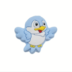 Силіконова бусинка, бусина для прорізувача зубів &ndash; Міні Пташка Бебі блю