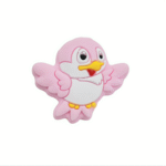 Силіконова бусинка, бусина для прорізувача зубів &ndash; Міні Пташка Baby pink