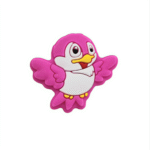 Силіконова бусинка, бусина для прорізувача зубів &ndash; Міні Пташка Малинова