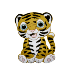 Силіконовий гризунець, прорізувач для зубів &ndash; Тигреня Гірчичне