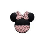 Силіконова бусинка, бусина для прорізувача зубів &ndash; Фігурна Мінні &ndash; Рожевий кварц