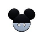 Силіконова бусинка, бусина для прорізувача зубів &ndash; Фігурний Міккі &ndash; Бебі блю