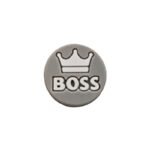 Силіконова бусинка, бусина для прорізувача зубів &ndash; Boss Сіра світла