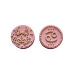 Силіконова бусинка, бусина для прорізувача зубів &ndash; Зодіак Рак &ndash; Рожевий кварц