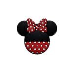 Силіконова бусинка, бусина для прорізувача зубів &ndash; Фігурна Мінні &ndash; Червона