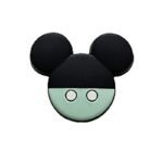 Силіконова бусинка, бусина для прорізувача зубів &ndash; Фігурний Міккі &ndash; М'ятний