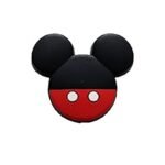 Силіконова бусинка, бусина для прорізувача зубів &ndash; Фігурний Міккі &ndash; Червоний