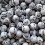 Силіконова бусинка, бусина для прорізувача зубів &ndash; Кругла 15мм Мармур